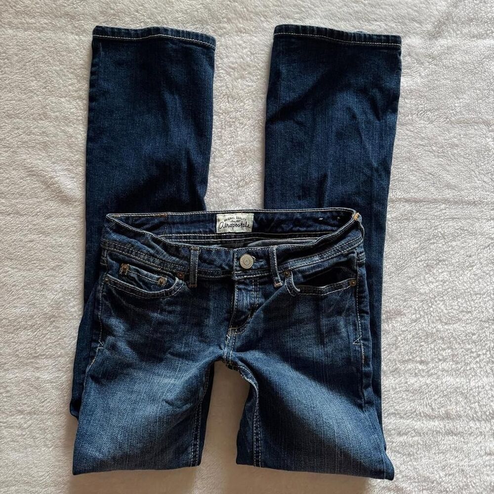 Aeropostale Women's Navy and Blue Jeans